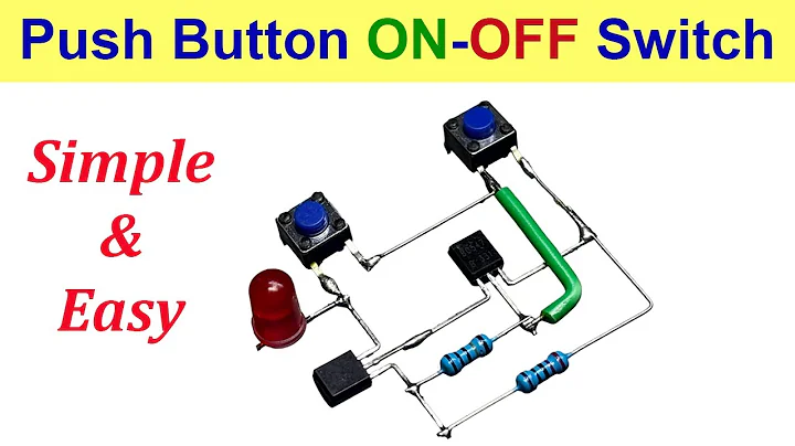 How to make Push Button ON - OFF Switch Circuit | Latch Switch