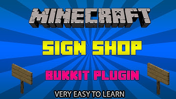 MineCraft: How To Make A Sign Shop