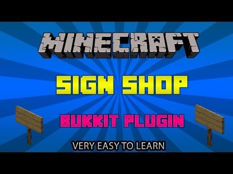 MineCraft: How To Make A Sign Shop