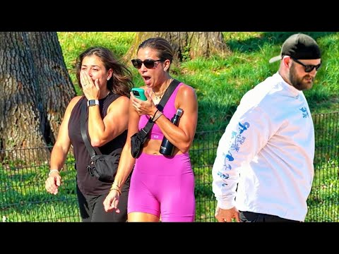 Funny WET Fart Prank in Central Park! Anaconda SQUEEZE!!