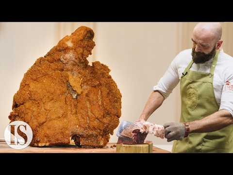 Bistecca alla fiorentina fritta della Trattoria da Burde dal 1901