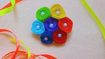How To Make An Elegant Brooch Of Felt - DIY  Tutorial - Guidecentral
