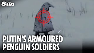 Download Lagu Bizzare video shows Russian 'penguin' soldier destroyed by Ukrainian drone MP3