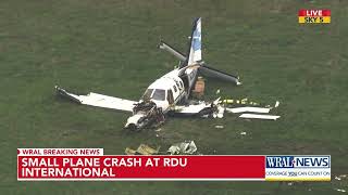RDU Airport Authority Pressor: UNC Health Plane crashed at RDU; Pilot \& doctor taken to hospital