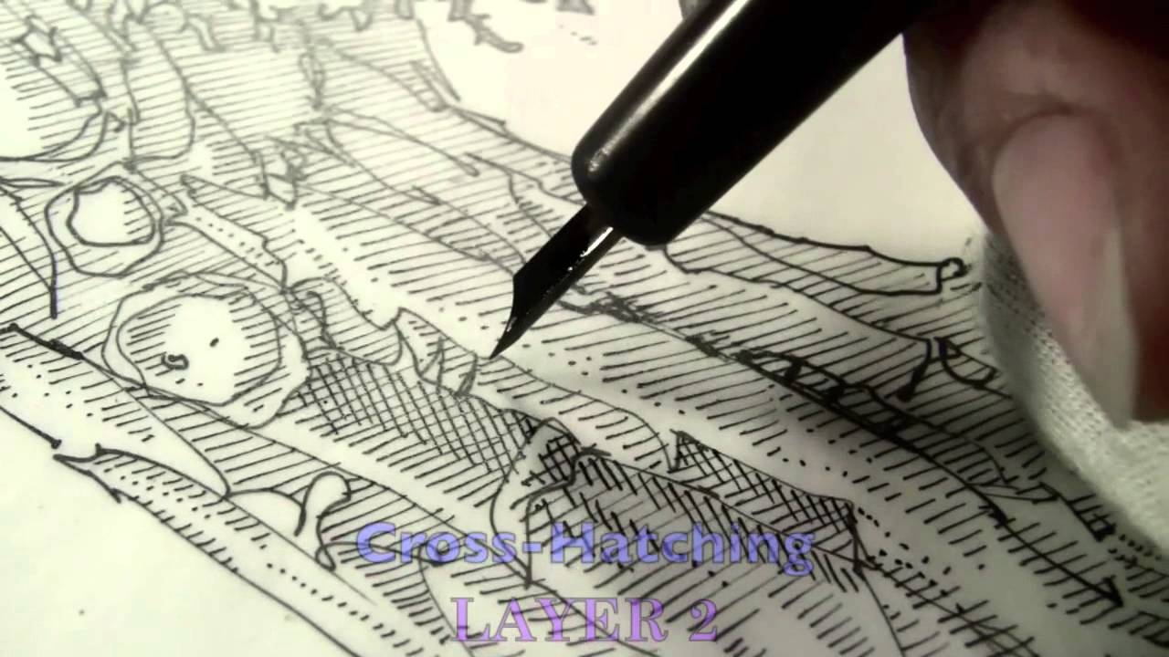 Pen And Ink Cross Hatching Masters Edition Youtube