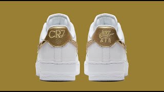 cr7 nike af1 24k gold