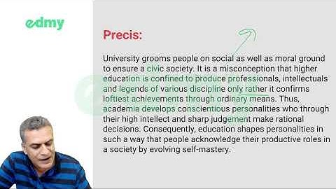 CSS Precis Writing - How to precise a message? - Lecture 05 - metahir336@yahoo.com - 03334349936