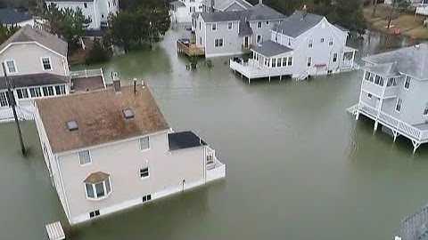 Winter storm floods New England neighborhoods