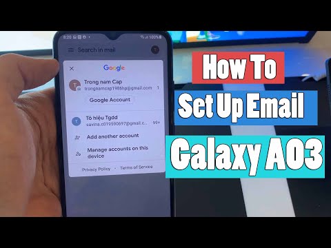 Samsung Galaxy A03: How To Setup Email on Samsung Phone