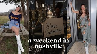 a romantic weekend in nashville! parthenon, anniversary celebration, broadway 🤠