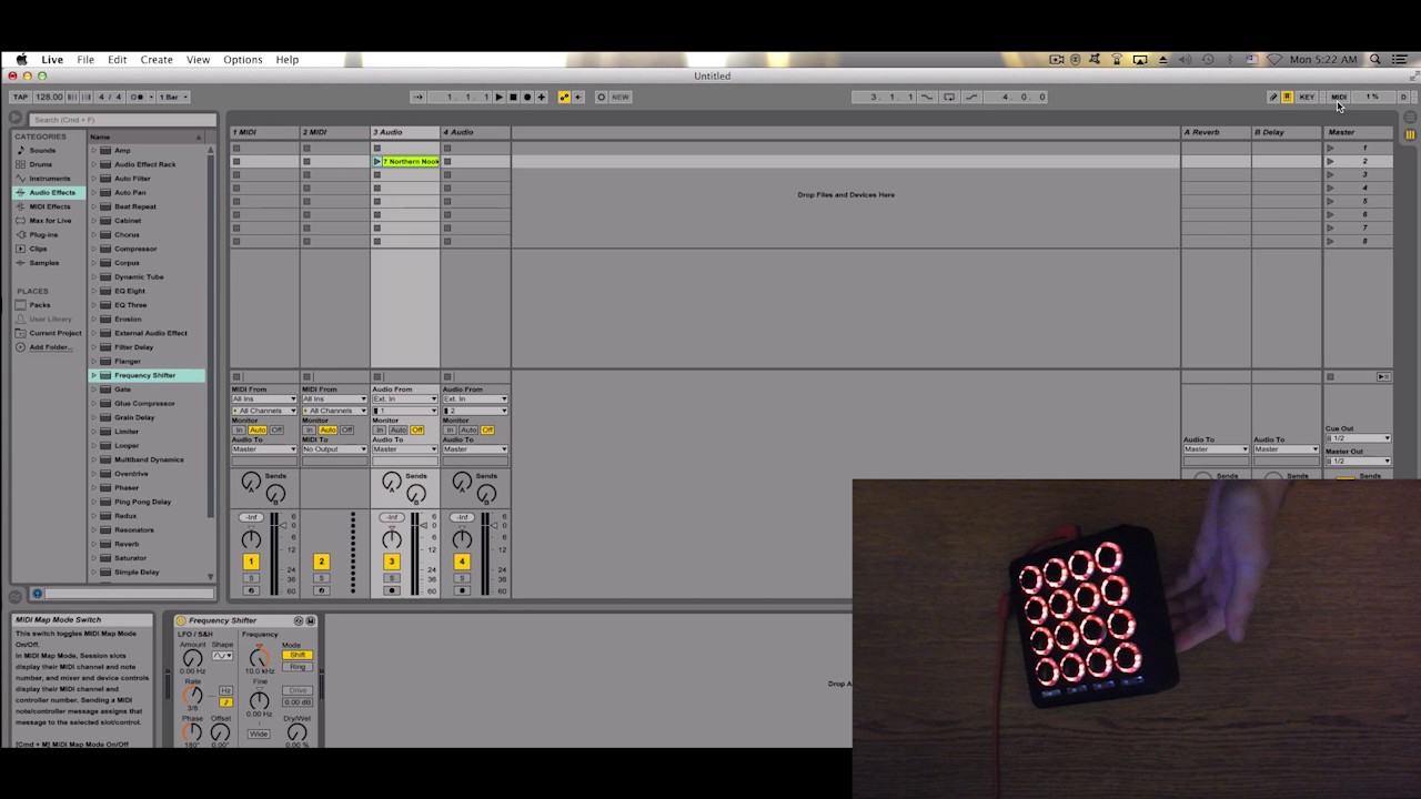 How To Map Midifighter 3d Motion Controls In Ableton Live Youtube