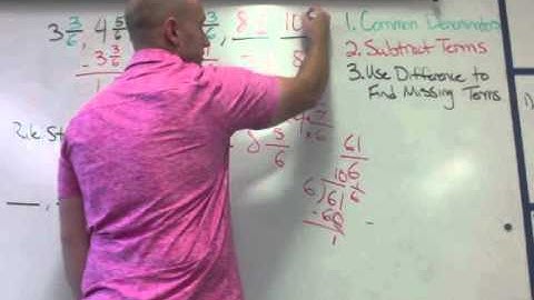 6.8 - Patterns with Fractions