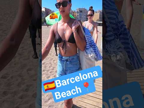 🔥barcelona beach🏝️ #beach #shorts #barcelona