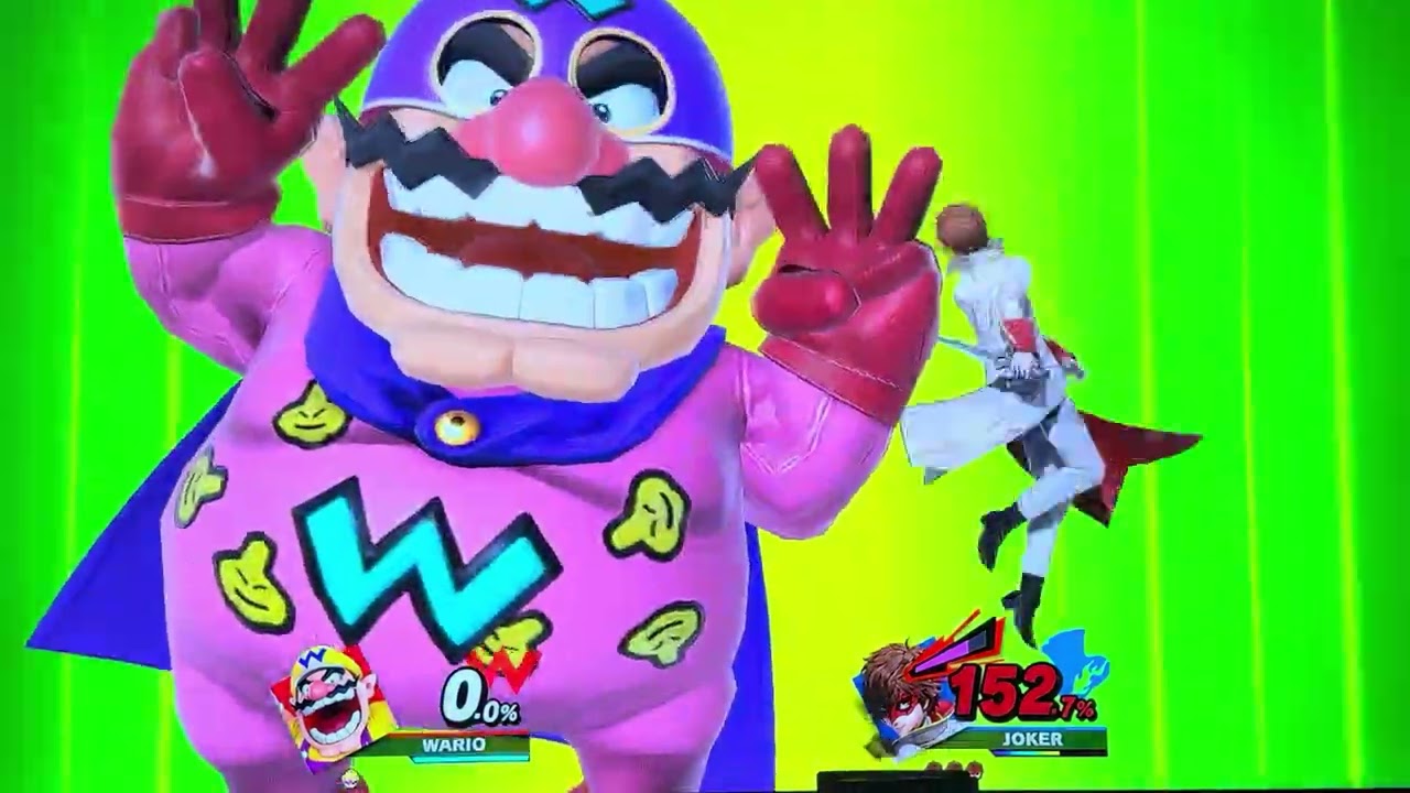 Smash Bros Ultimate Wario VS Joker
