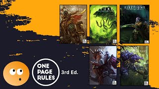 One Page Rules 3rd Edition Changes