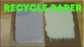 Papermaking at home  Recycle paper