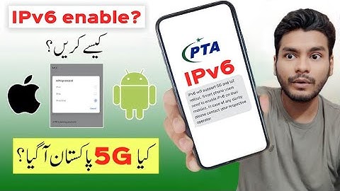 ipv6 Will Support 5G in Pakistan? ipv6 configuration