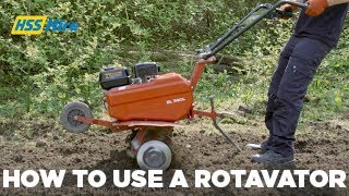 How to use a Rotavator