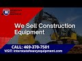 We sell heavy equipment