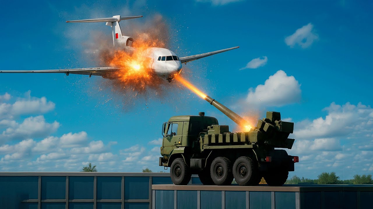 AIR ROCKET DEFENSE vs PLANES - Airplane Crash in BRICK RIGS #11 - YouTube