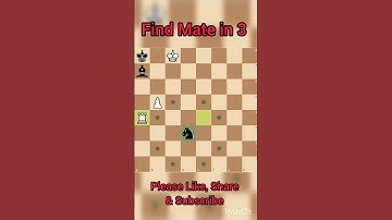 || Mate in 3||#shorts #chess  #checkmate #learnchess  #tactics   #chessforbeginners#checkmatetricks