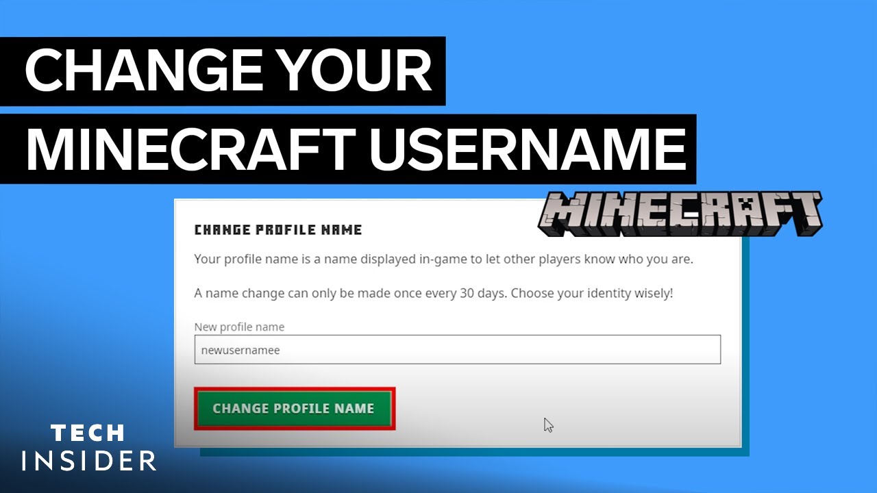 How to Change Your Minecraft Username - GeeksforGeeks