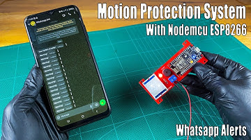 How to make a DIY motion protection system with Nodemcu ESP8266 board | WhatsApp alerts #sritu_hobby