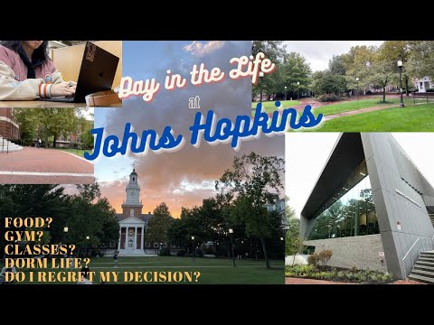 Day in the life at Johns Hopkins (dining hall, gym, library, classes) | freshmen year