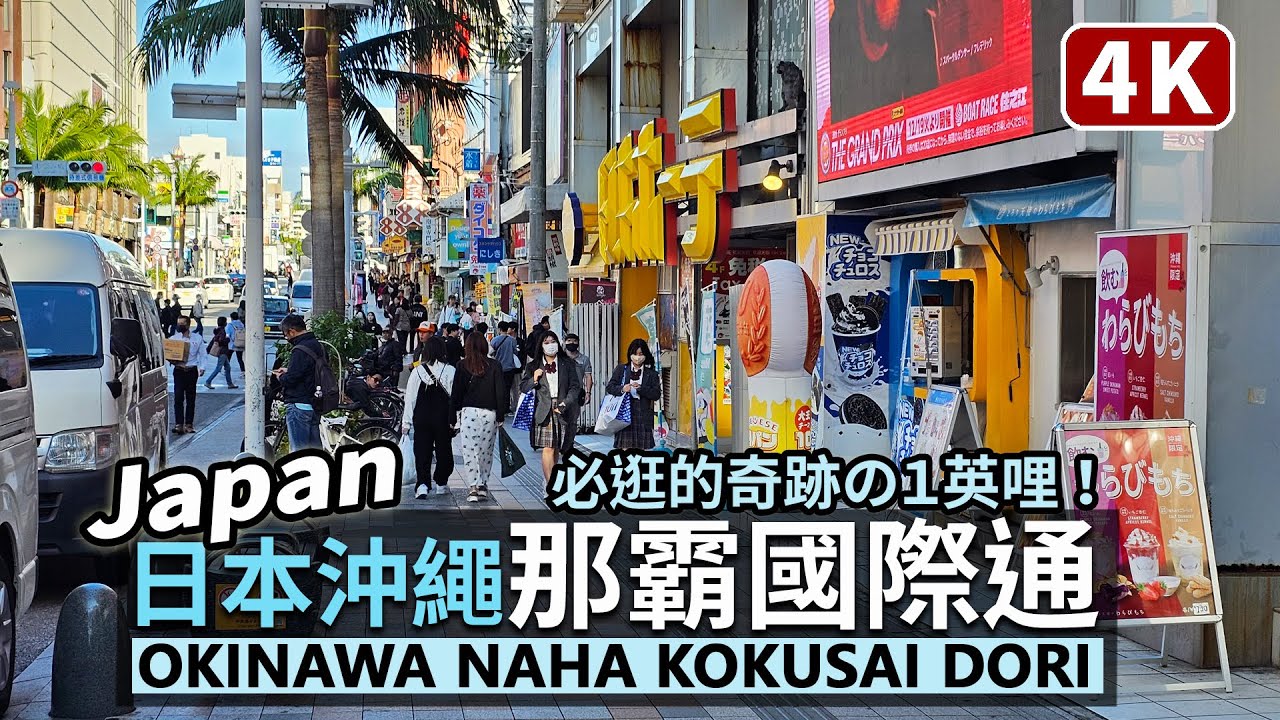 Japan／日本沖繩那霸國際通（国際通り）來回散步 Okinawa Naha Kokusai Dori Street／奇蹟的一英哩！沖縄旅行必逛＆第一牧志公設市場之市場本通り，美食、お土產最佳攻略點！