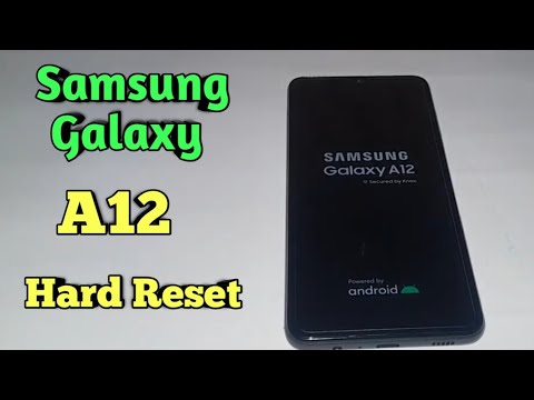 samsung galaxy A12 hard reset