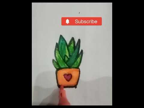 Como desenhar Suculenta fofa Cacto Kawaii ❤ Desenhos Kawaii