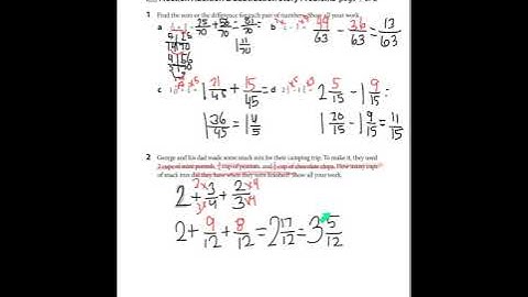 Unit 2 Module 3 Session 5 Fraction Addition & Subtraction Story Problems