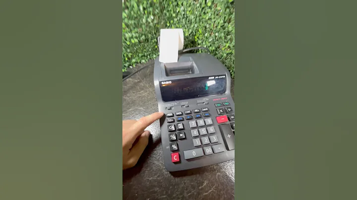 How to insert thermal paper roll into Casio DR-210tm calculator #diy