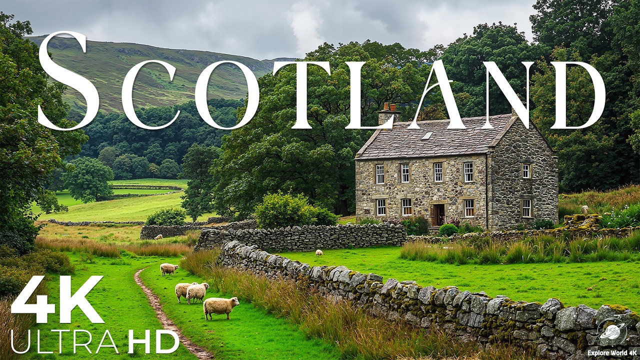 Шотландия 4K | Захватывающие дух высокогорья, величественные замки и неподвластные времени пейзажи