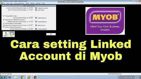 CARA SETTING LINKED ACCOUNT DI MYOB ACCOUNTING
