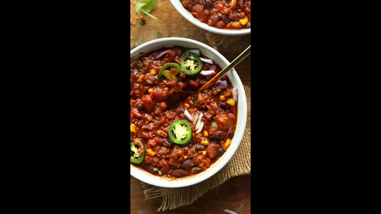 1Pot Red Lentil Chili Minimalist Baker Recipes Instant Pot Teacher