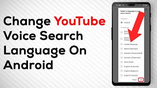 How To Change Voice Search Language On YouTube screenshot 1