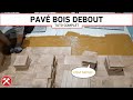 Différente pose de parquet en bois debout