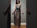 Alexandra Daddario puts on a leggy display in dazzling🖤sheer metallic dress || #dress #fashion