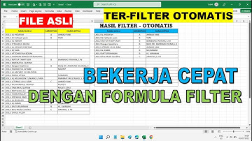Cara Filter Data, Cara Menyalin Data dan Cara Mengabaikan Sel Kosong di Excel