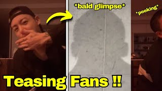 Jungkook Teasing Fans By Showing His Blad Hair On His Live Streaming