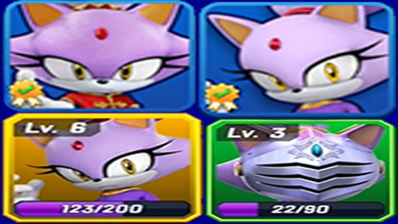 Sonic Forces vs Sonic Dash - All Blaze Skins - Android Gameplay Luna ...
