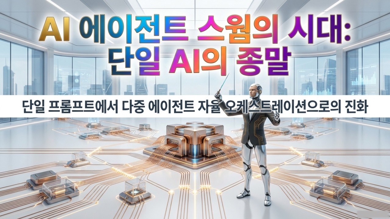 ⁣단일 AI의 한계 극복, 멀티 에이전트 스웜으로 100배 효율 내는 법 | 에이전트 스웜(Swarm)이 바꾸는 미래