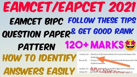 EAMCET 2021 Score 120+ Marks//EAMCET 2021 Question paper pattern//imp Topics & Weightage//1000 Rank💯