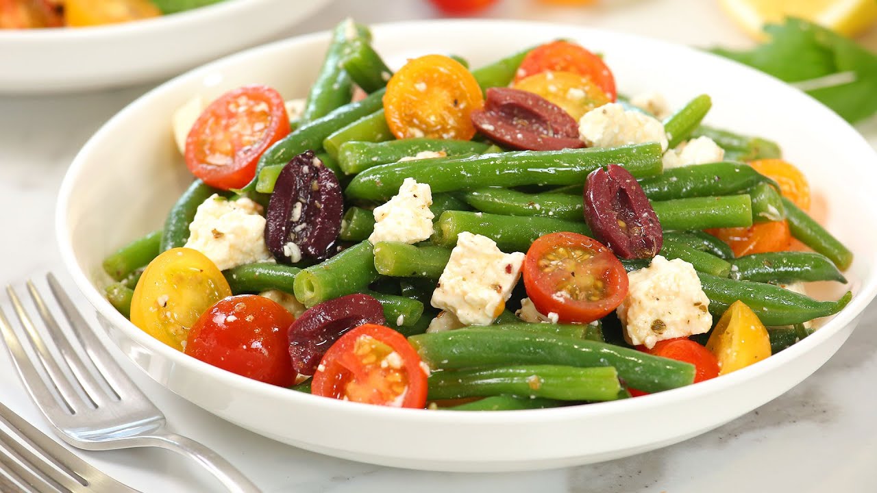 Mediterranean Green Bean Salad | Fresh + Healthy Summer Salad Recipe | The Domestic Geek