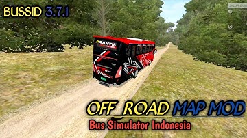 🤩New Forest Offroad Map Mod In Bus Simulator Indonesia| Bussid New Offroad Map🎀 || Bussid 3.7.1