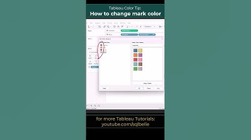 #Tableau Changing or Customizing Mark Color  #tableau #tableautips #tutorial