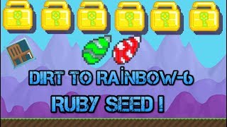 Growtopia Dirt To Rainbow Wing Seed Bölüm 6 (Ruby Yaptık! )
