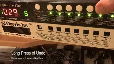 Undo on the Echoplex Digital Pro