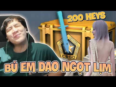 LỤM DAO GẦN TRĂM CỦ KHI MỞ 200 HÒM CSGO CÙNG CÁC CA SĨ REFUND VÀ IDOL NIMO CUTI CUTI